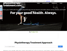 Tablet Screenshot of physiotherapy-treatment.com